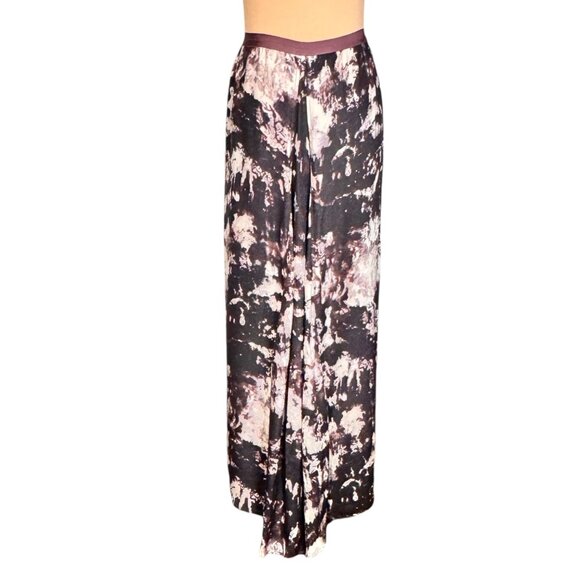 NWT AG Adriano Goldschmied Y2K Silk Maxi Skirt Sz M Brown Fairy Grunge Boho - Picture 5 of 13